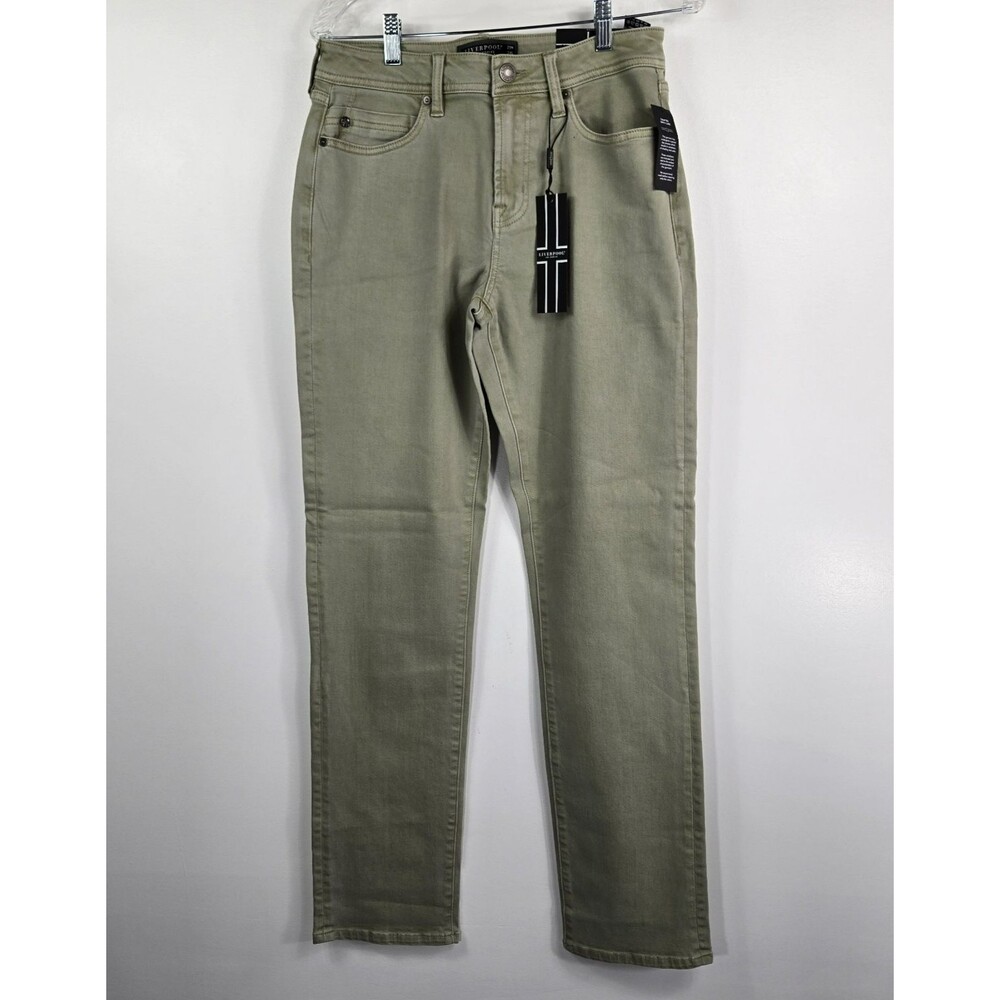 Liverpool Men's Size 29W‎ x 34L Abbey Stone Green Jeans NWT